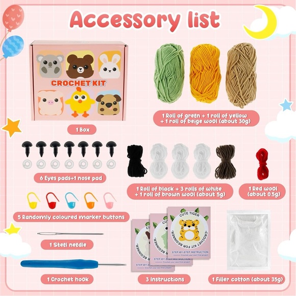 Beginner Crochet Kit with Step-by-Step Videos - Picture 5 of 5